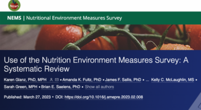 A comprehensive review covers 15 years of nutrition environment measurement tools Image