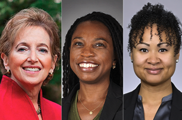 From left to right: Karen Glanz, PhD, MPH; Oluwadamilola “Lola” Fayanju, MD, MA, MPHS; and Meghan Lane-Fall, MD, MSHP.