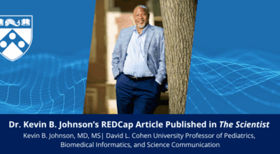 Congratulations to Dr. Kevin B. Johnson on His REDCap Publication in The Scientist Image