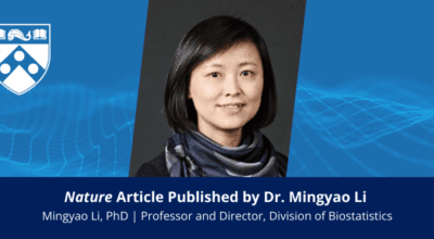 Congratulations to Dr. Mingyao Li on Her Nature Publication, “Spatial Transcriptomics Reveals Human Cortical Layer and Area Specification” Image