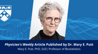 Congratulations to Dr. Mary Putt on Her Publication in Physician’s Weekly Image