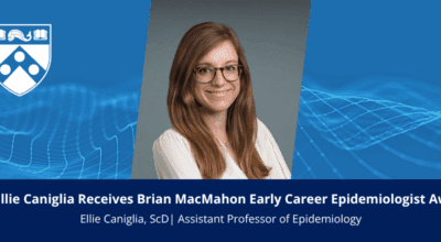 Congratulations to Dr. Ellie Caniglia on Receiving the Brian MacMahon Early Career Epidemiologist Award! Image
