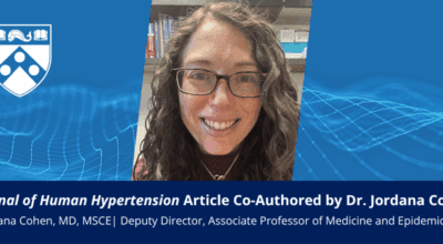 Journal of Human Hypertension Article Co-Authored by Dr. Jordana Cohen Image