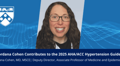 Dr. Jordana Cohen Contributes to Updated National Hypertension Guidelines Image