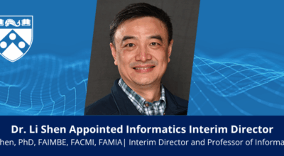 Dr. Li Shen Appointed Interim Director of the Division of Informatics Image